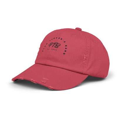 Plum Tucker'd Band Unisex Distressed Cap