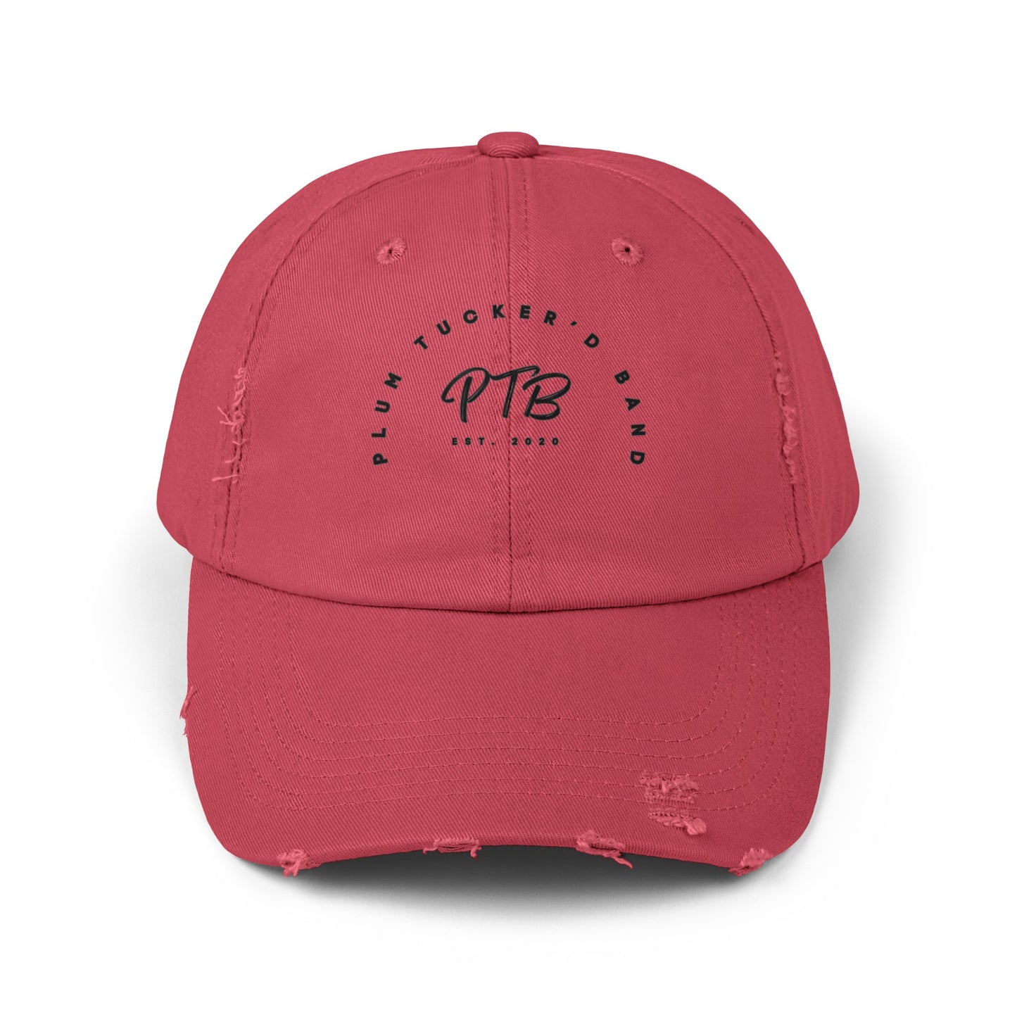 Plum Tucker'd Band Unisex Distressed Cap