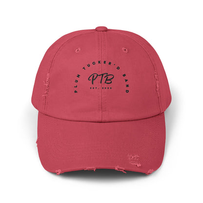 Plum Tucker'd Band Unisex Distressed Cap