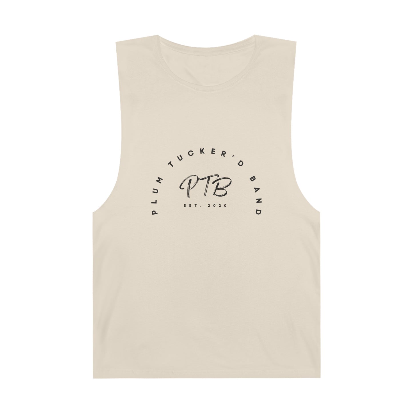 Plum Tucker'd Band Unisex Barnard Tank