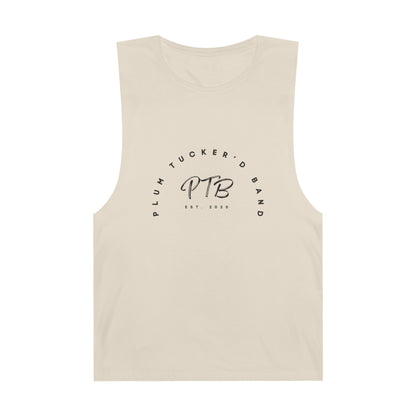 Plum Tucker'd Band Unisex Barnard Tank