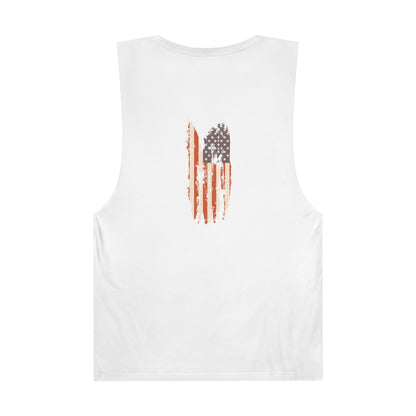 Plum Tucker'd Band Unisex Barnard Tank