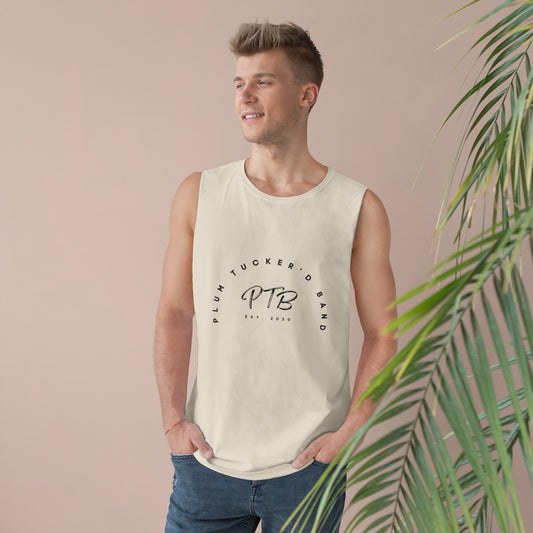 Plum Tucker'd Band Unisex Barnard Tank