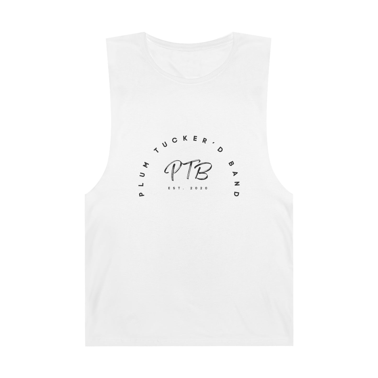 Plum Tucker'd Band Unisex Barnard Tank